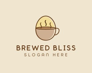 Egg Coffee Breakfast logo design