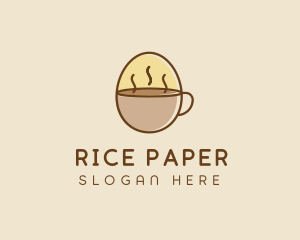 Egg Coffee Breakfast logo design