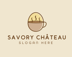 Egg Coffee Breakfast logo design