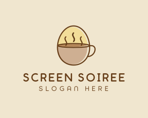 Egg Coffee Breakfast logo design