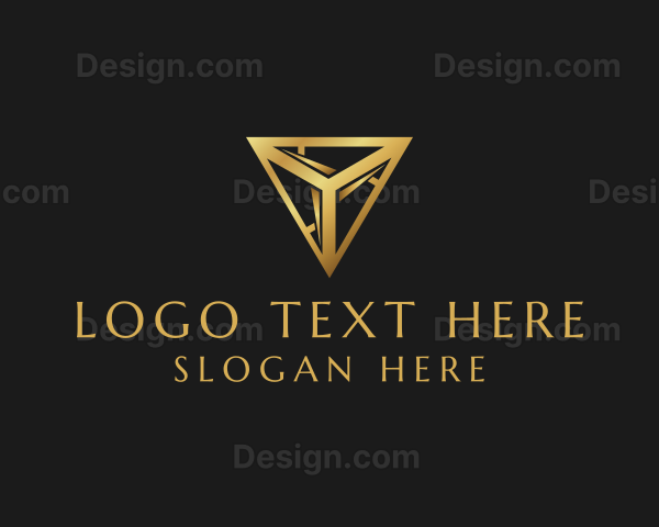 Luxury Gold Triangle Logo