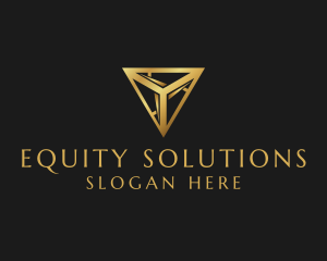 Luxury Gold Triangle logo