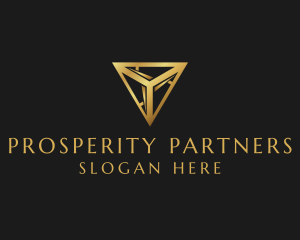 Luxury Gold Triangle logo