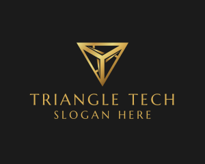 Luxury Gold Triangle logo