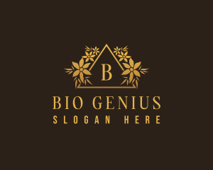 Organic Botanical Flower  logo design