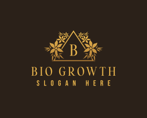 Organic Botanical Flower  logo design