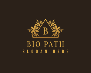 Organic Botanical Flower  logo design