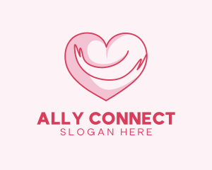 Heart Hug Charity logo design