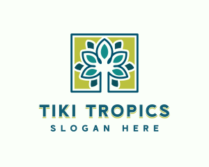 Tropical Meditation Tree logo design