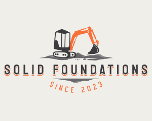 Digging Excavator Construction logo