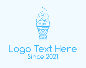 Blue Alps Iced Cream logo