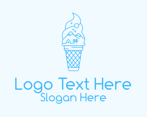 Blue Alps Iced Cream Logo