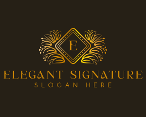 Floral Ornament Boutique logo design