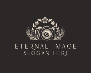 Creative Floral Camera  logo design