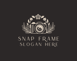 Creative Floral Camera  logo design