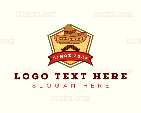 Mexican Sombrero Hat Logo