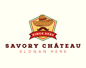 Mexican Sombrero Hat logo design