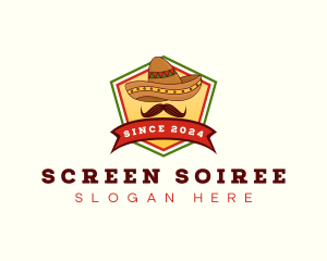 Mexican Sombrero Hat logo design