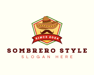 Mexican Sombrero Hat logo design