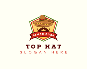 Mexican Sombrero Hat logo design