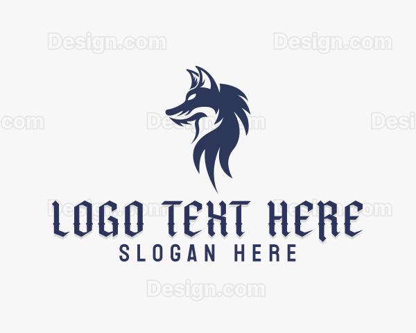 Wild Wolf Character Logo