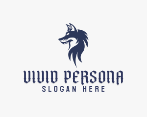 Wild Wolf Character logo