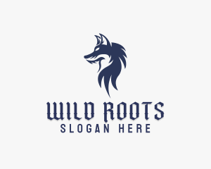 Wild Wolf Character logo design