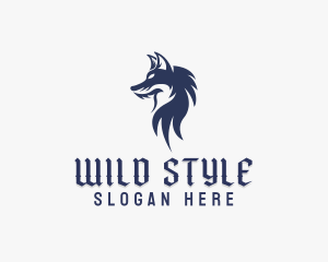 Wild Wolf Character logo design