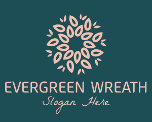 Floral Wreath Decor  logo design