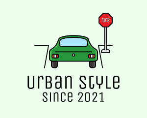 Automotive Car Stop Sign logo