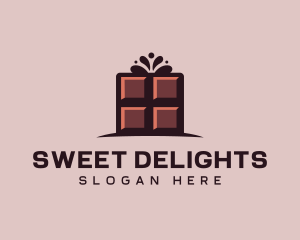 Culinary Chocolate Bar Candy logo design