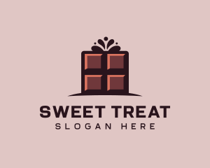 Culinary Chocolate Bar Candy logo design