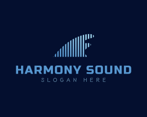 Line Sound Wave logo design