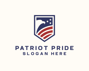 American Eagle Patriot Shield logo design