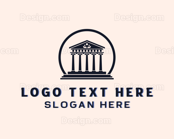 Greek Temple Architecture Logo