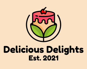 Organic Dessert Cake  logo design