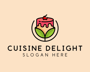 Organic Dessert Cake  logo design