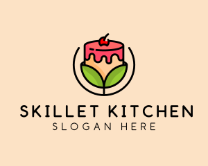 Organic Dessert Cake  logo design