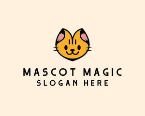 Cute Pet Cat  logo design