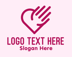 Simple - Simple Hand Heart logo design