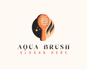 Shiny Hair Comb logo design