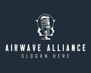 Microphone Radio Broadcast logo