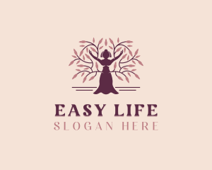 Woman Tree Wellness logo design