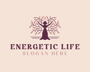 Woman Tree Wellness logo design