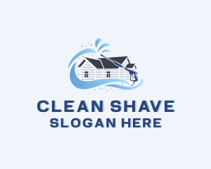 Water Pressure Washing Cleaning logo design