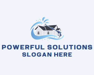 Water Pressure Washing Cleaning logo design