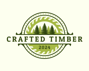 Saw Forest Carpentry logo design