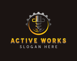 Laser Metalworks Machinery logo design