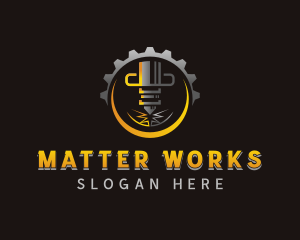 Laser Metalworks Machinery logo design