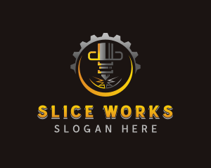 Laser Metalworks Machinery logo design